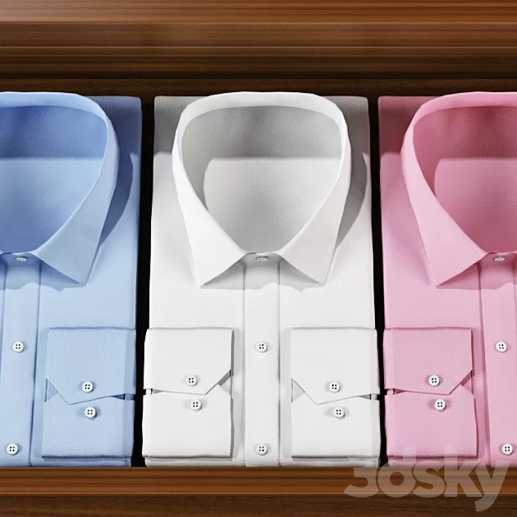 Long sleeve shirt 3D Model