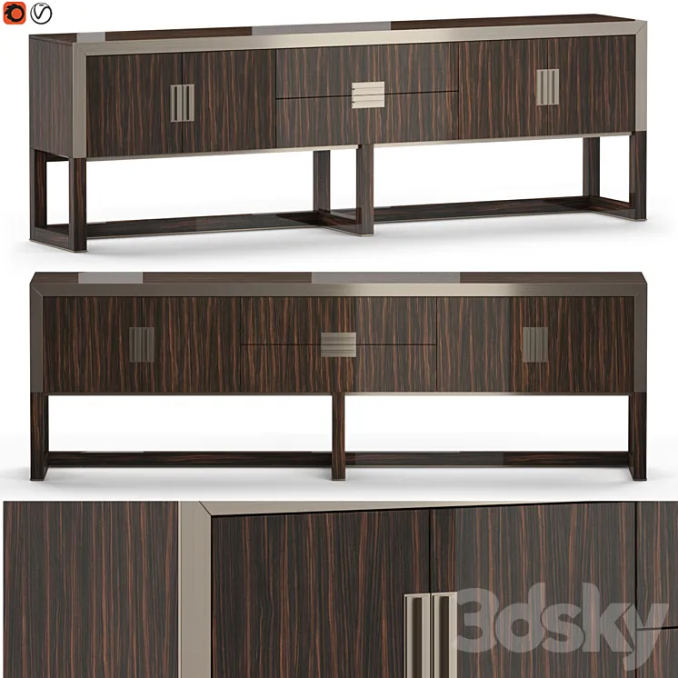 Longhi Aemad Sideboard 01 3D Model Free