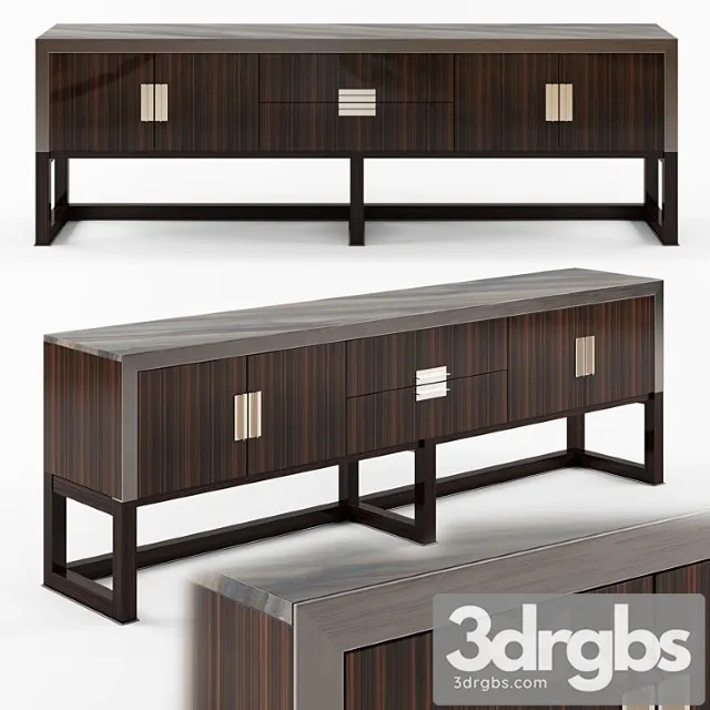Longhi armand wooden sideboard 01 2 3D Model Free