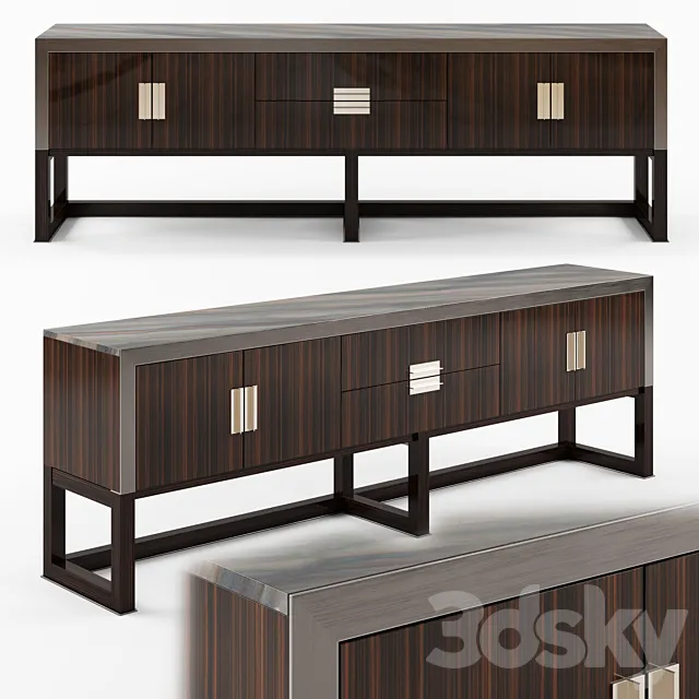Longhi ARMAND Wooden sideboard_01 3DModel