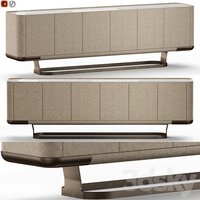 Longhi Concord Sideboard 01 3D Model