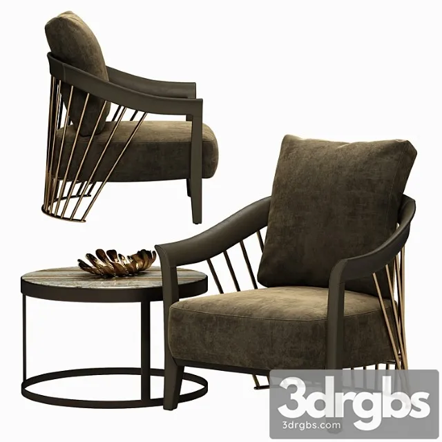Longhi dorothy armchair 3D Model Free