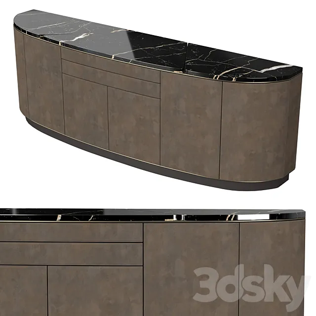 Longhi. Keope cabinet 3D Model