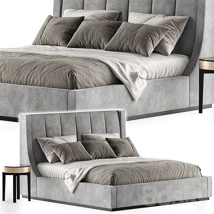 Longhi kubrick bed 3D Model Free