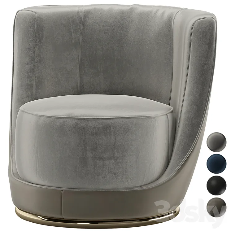Longhi laurent armchair 3D Model Free