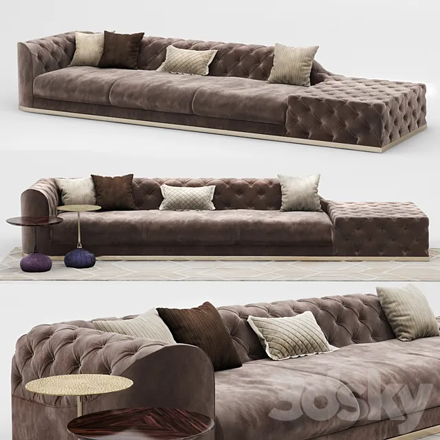 Longhi Milton Sofa Special Composition 3DModel