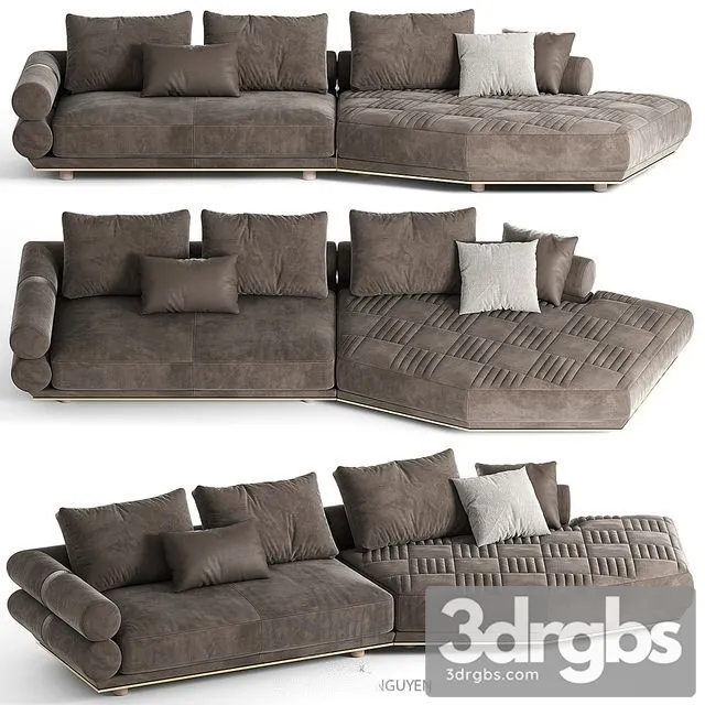 Longhi Oppengheim Sofa 3D Model Free
