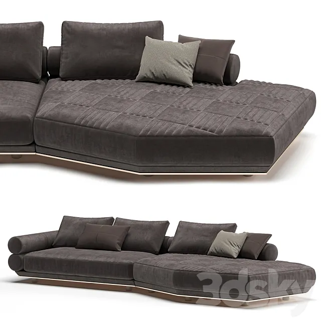 Longhi Oppenheim Sofa 3D Model
