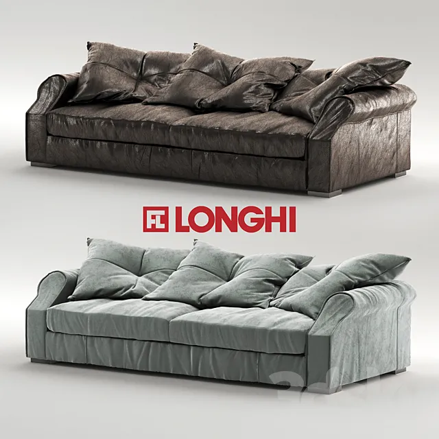 Longhi Rubens Free Sofa 3D Model