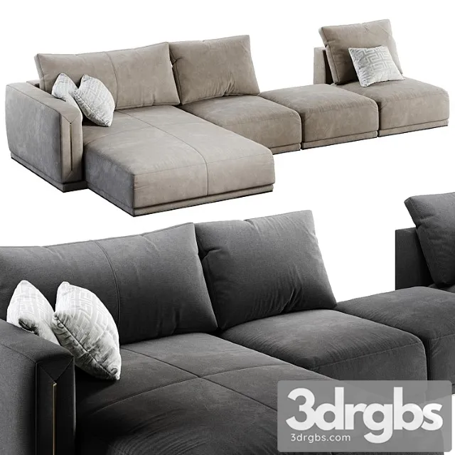 Longhi Sofa Atar 3D Model Free