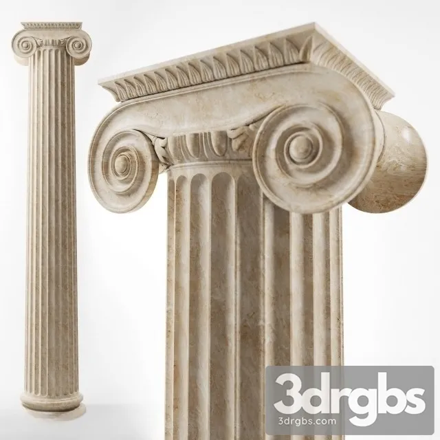 Lonic Column 3D Model Free