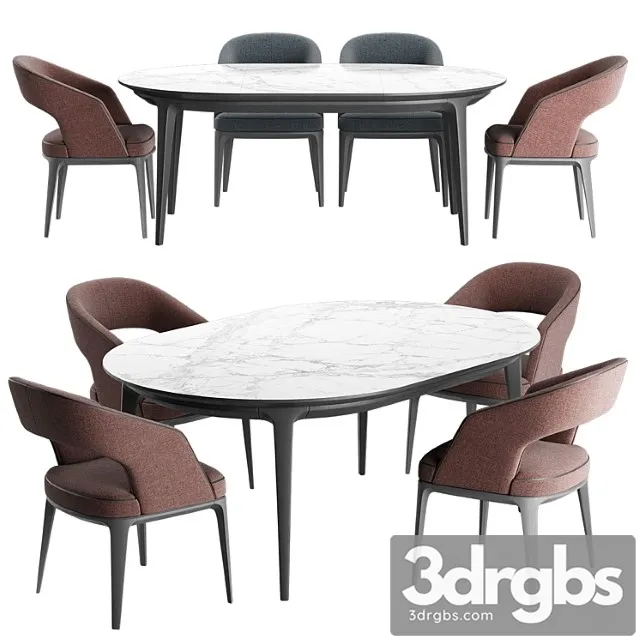 Loom table and chair 2 3D Model Free