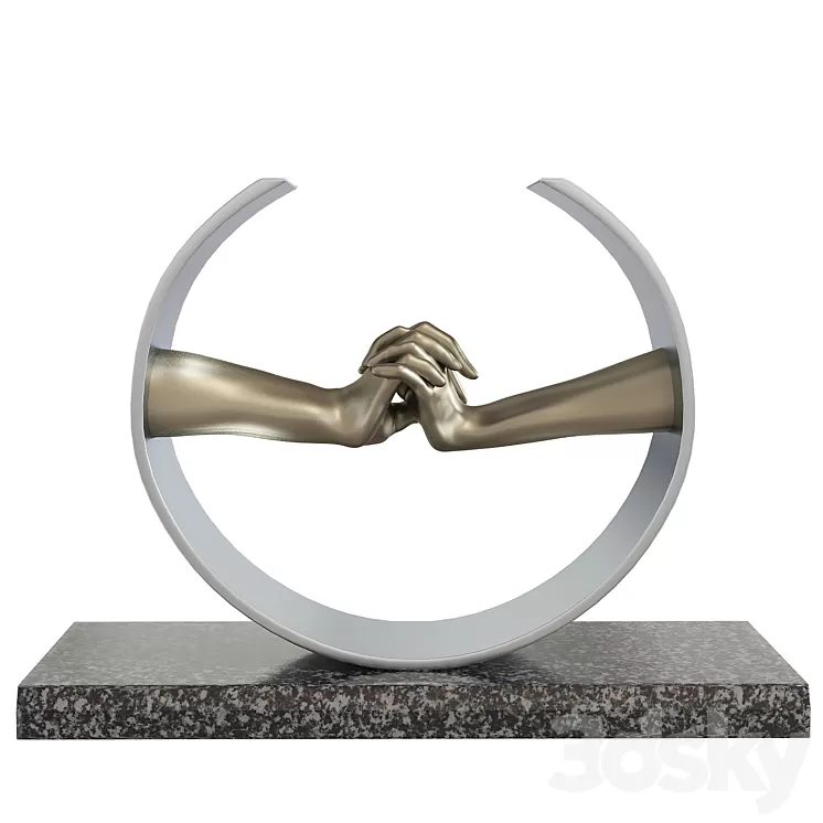 Lorenzo Quinn Sculpture During Love 3D Model Free