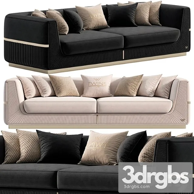 Lorenzo Sofa By Twins 19 3D Model Free