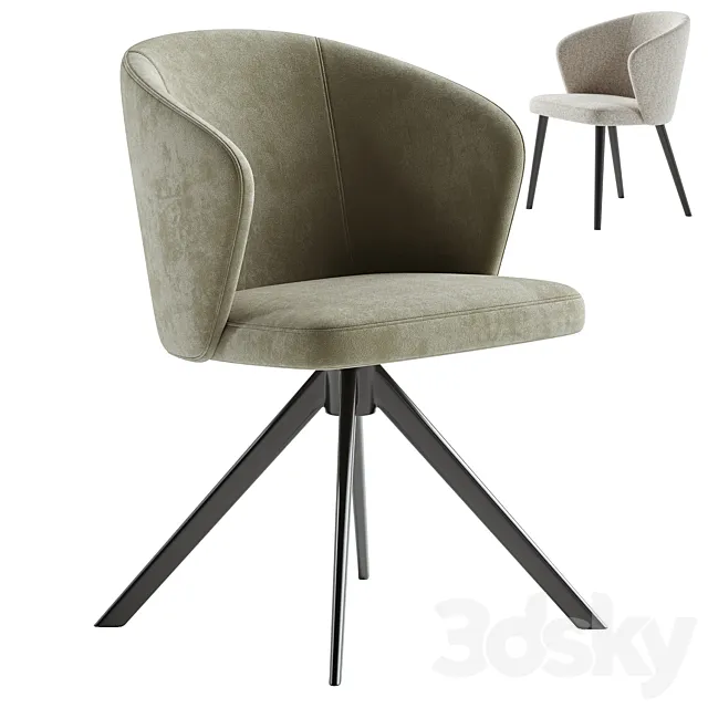 LOT swivel chair & LOT armchair 3D Model