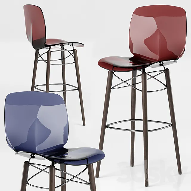 Loto W barchair - Bonaldo 3DModel