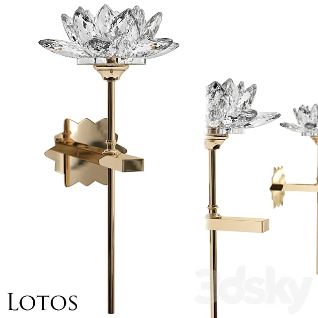 Lotos wall lamp 3DModel