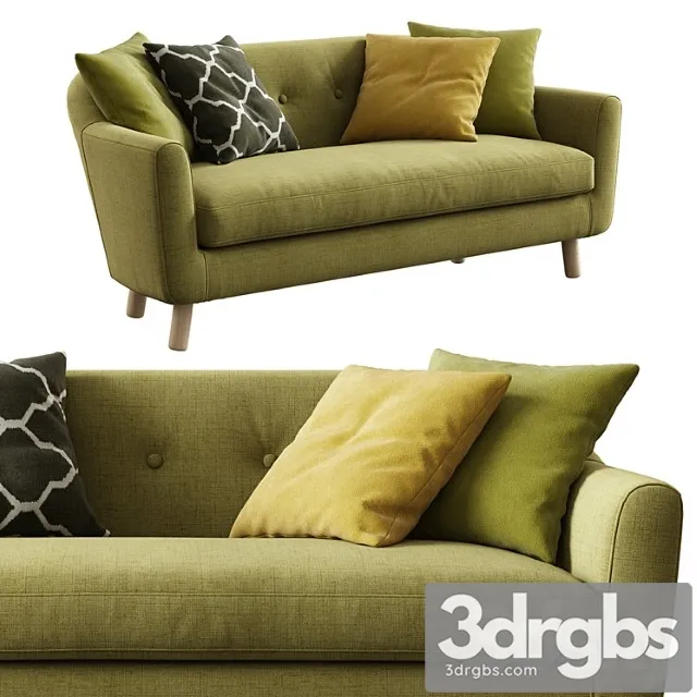 Lottie (3 seater sofa) 3D Model Free