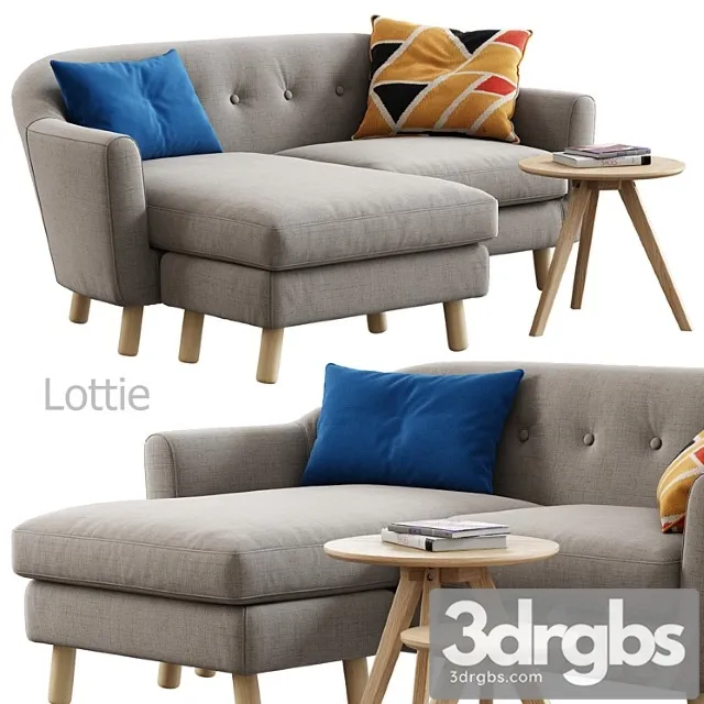 Lottie (corner sofa) 3D Model Free