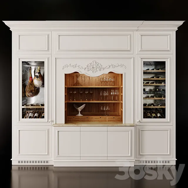 L'Ottocento Floral Rose 3D Model