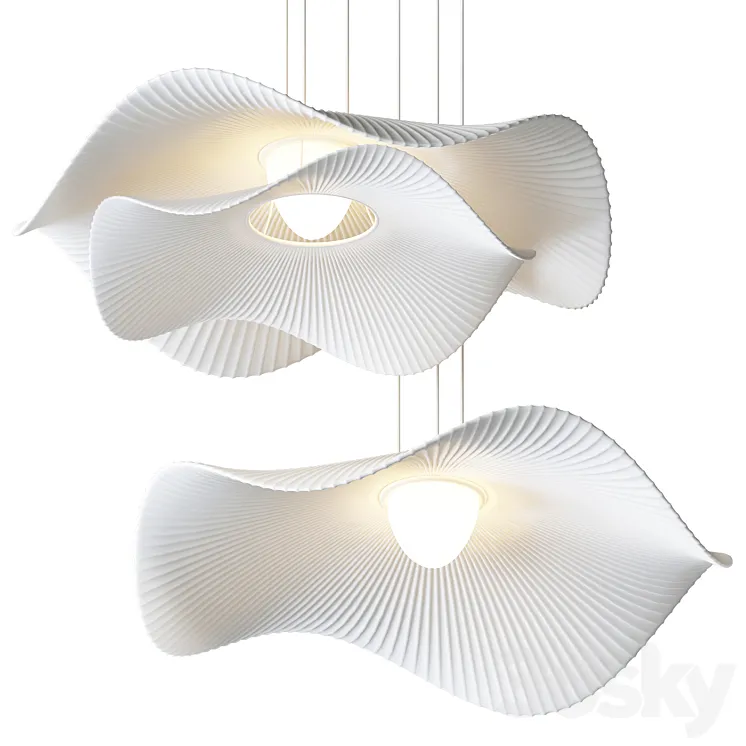 Lotus Leaf Pendant Light 3D Model Free