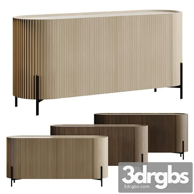 Lou Mindi Wood Sideboard 3D Model Free