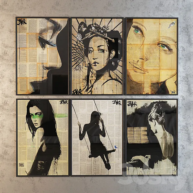 Loui Jover pictures 3D Model
