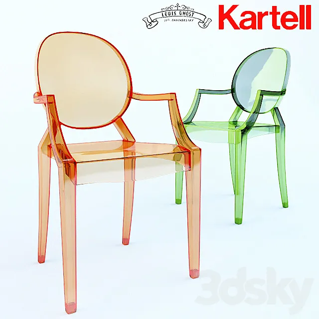 Louis Ghost Chair 3D Model