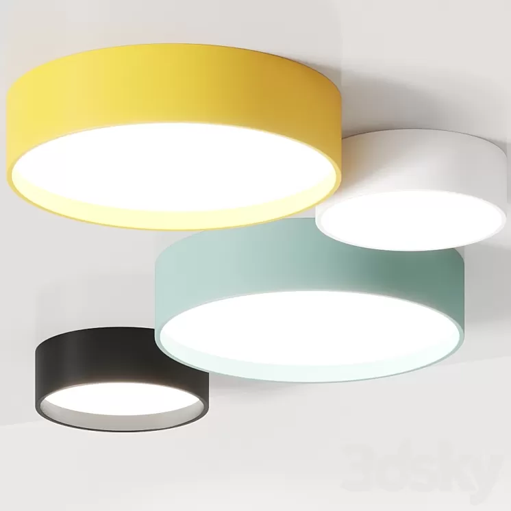 Louis Poulsen LP Circle Ceiling Lamps 3D Model