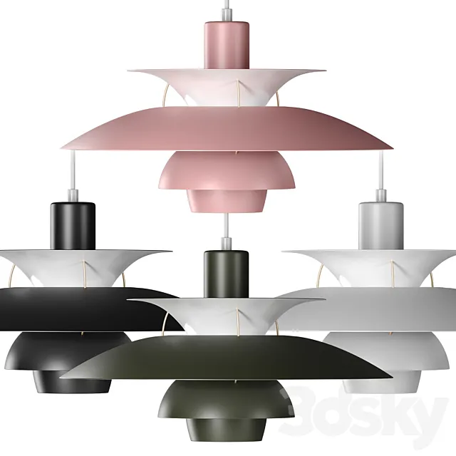 Louis Poulsen PH 5 Pendant Light 3D Model