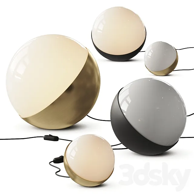 Louis Poulsen VL Studio Table and Floor Lamps 3D Model