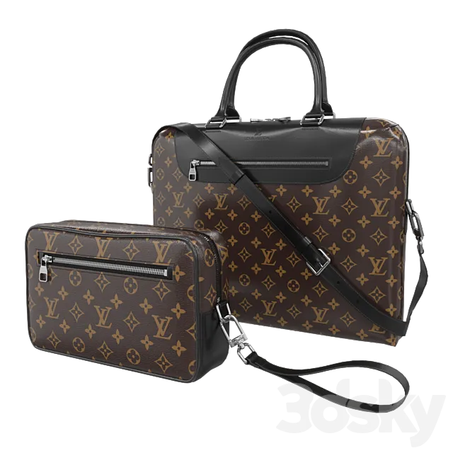 louis vuitton bags 3DModel