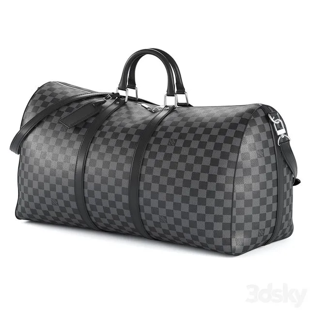 LOUIS VUITTON Keepall 60 Black 3D Model
