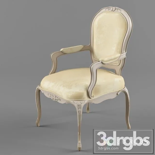 Louis XV Classic Chair 3D Model Free