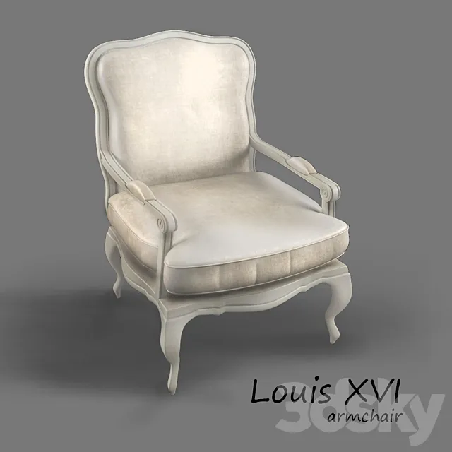 Louis XVI chair 3D Model