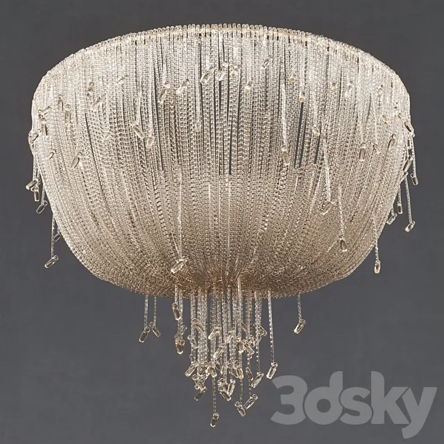 Louise Bradley - Crystal drape light 3D Model