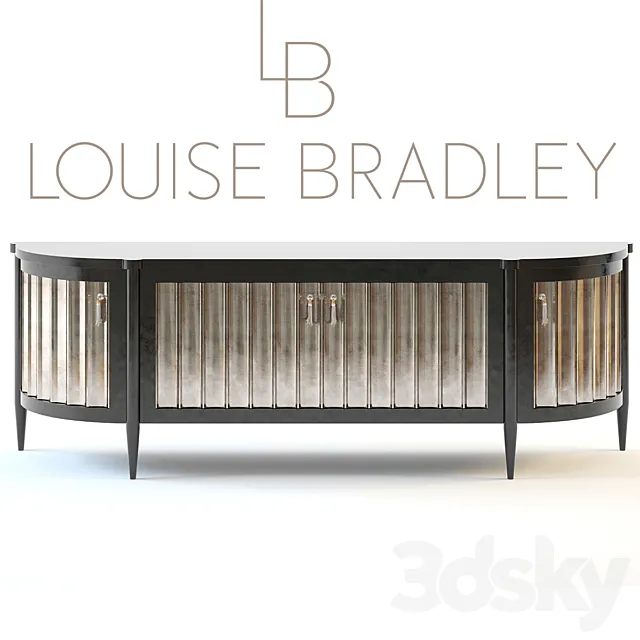 Louise Bradley. Demi Lune silver leaf 3DModel