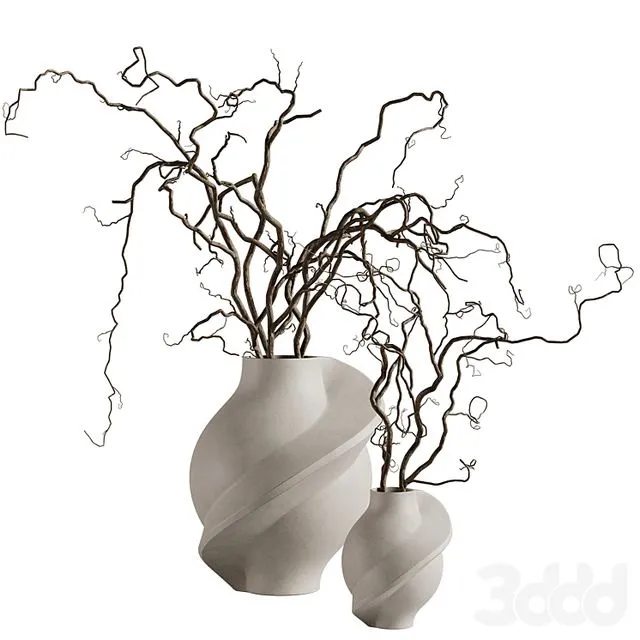 Louise Roe Pirout vase with branches 3D Model