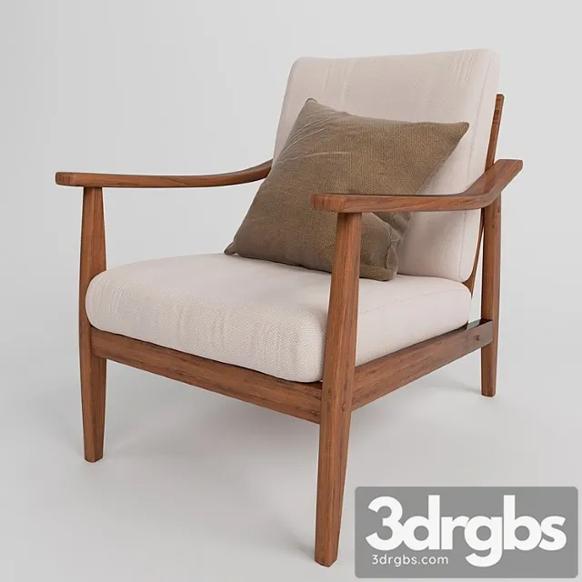 Lounge Chair Baxton Studio 2 3D Model Free