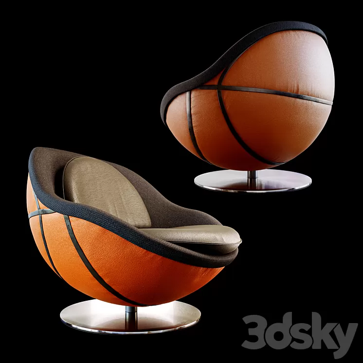 Lounge Chair Nba (lillus / Lento) 3D Model