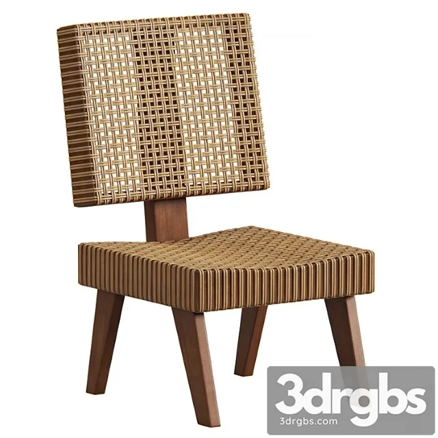 Lounge Chairs By Pierre Jeanneret 3D Model Free