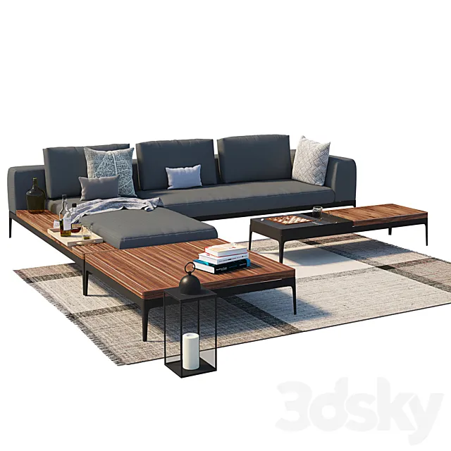 Lounge grid gloster 3D Model