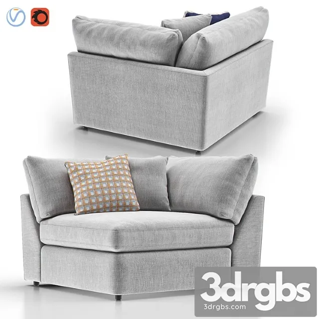 Lounge ii petite outdoor upholstered corner chair