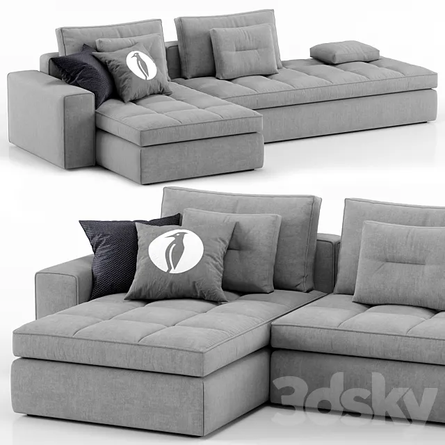 Lounge sofa - Calligaris 3D Model