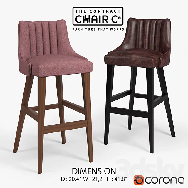 LOUVRE BARSTOOL 3D Model