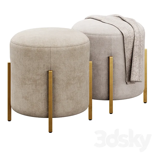 Love Joy Pouf by Miranda Kerr Home 3D Model