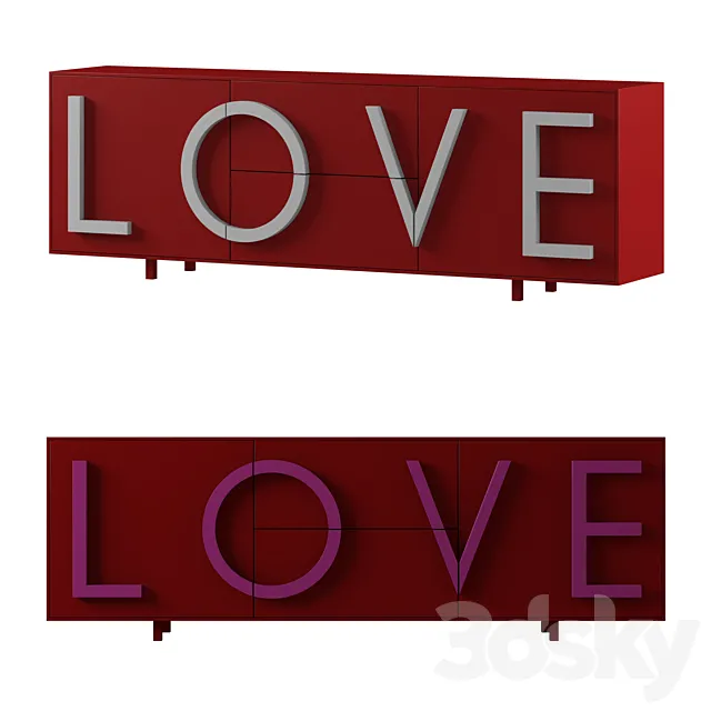 LOVE LARGE sideboard by Driade 3DModel