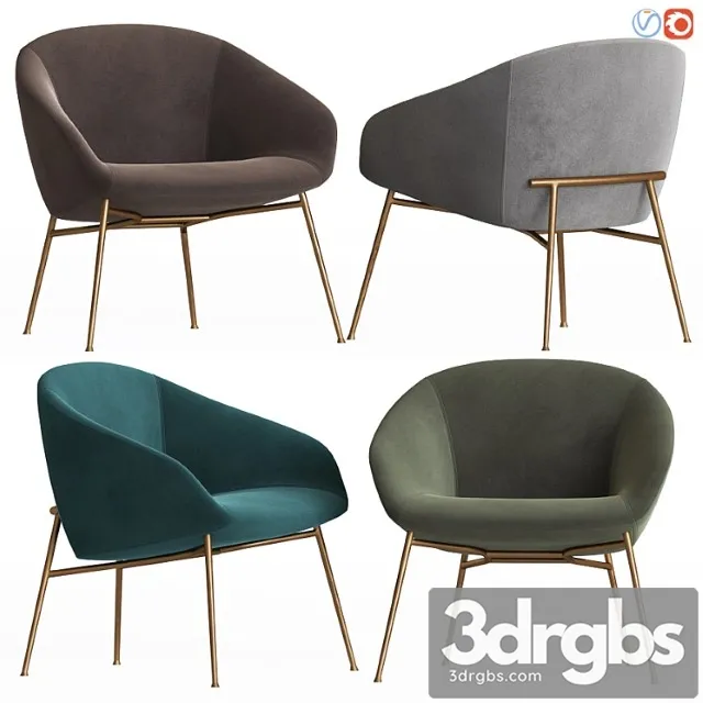 Love Swivelling Armchair Calligaris 1 3D Model Free