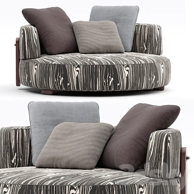 LOVESEAT Florida By Minotti 3D Model