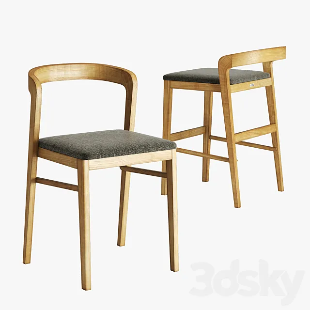 Lovko floki chair 3D Model